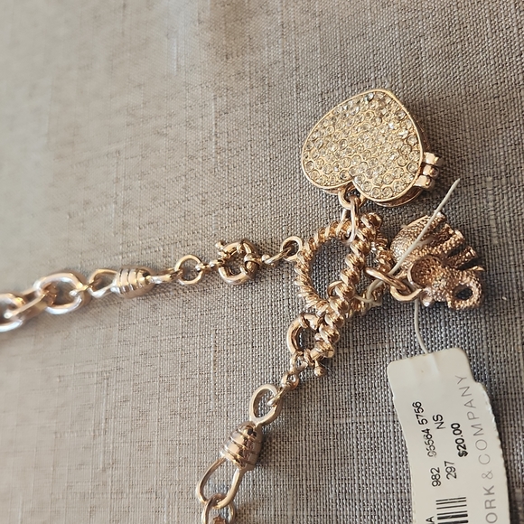 New York & Company Jewelry - 5 for $25! New York & Company Rose Gold Elephant Heart Locket Toggle Necklace
